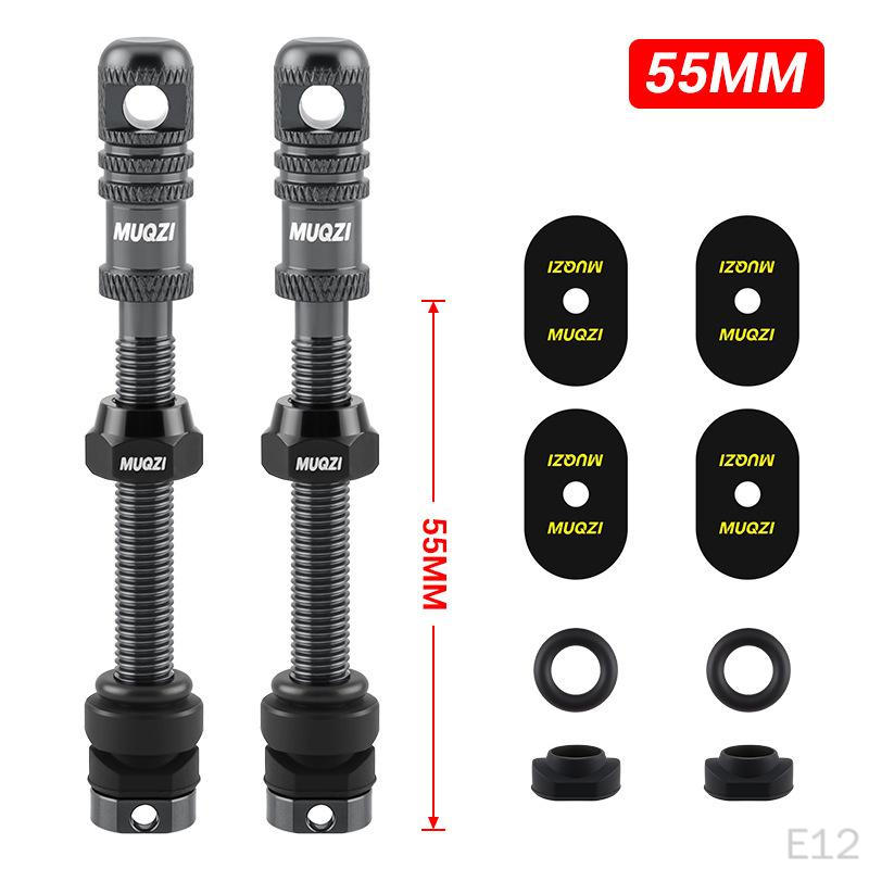 2 Pieces Aluminum Alloy Tubeless Presta Valve Stem with Core Remover Tool for Most Rims