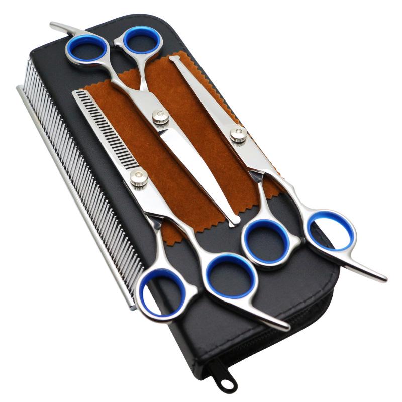 Popular Pet Scissors Set: Round Head Dog Styling, Thinning & Trimming Tools