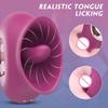 Vibratore Lingua Clitoridea Leccamento Orgasmo Punto G Femminile Stimolatore a 9 Velocità Piacere Capezzoli Giocattolo Sessuale per Donne Aiuto alla Masturbazione Vibratore a Lingua Circolare
