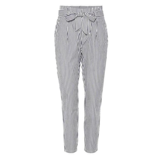 Vero Moda Eva Loose Striped Paperbag Trousers