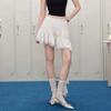 UNIFREE Sweet & Spicy Irregular Lace Mini Skirt