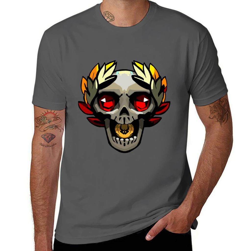 Hades Game Skull Gift Perfect Gift TShirt Work Short Sleeve Cotton Top