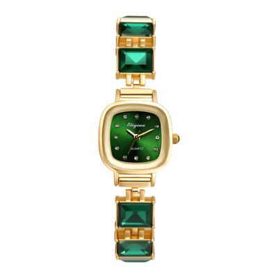 Wristwatch Fashion Women's Round Strap Adjustable Stainless Steel Bracelet Type GoAquaSelect Popular Gift Anniversary Birthday - Green