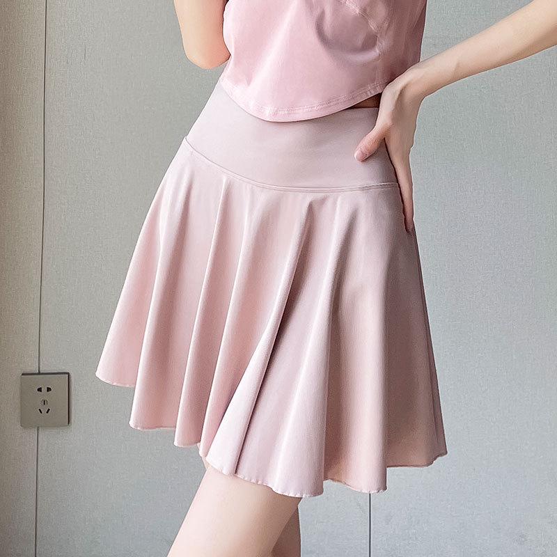 Damen Schnelltrocknendes Sportset: Lässiges Sommer Lauf- & Tennis-Outfit mit kurzem Rock für Fitness