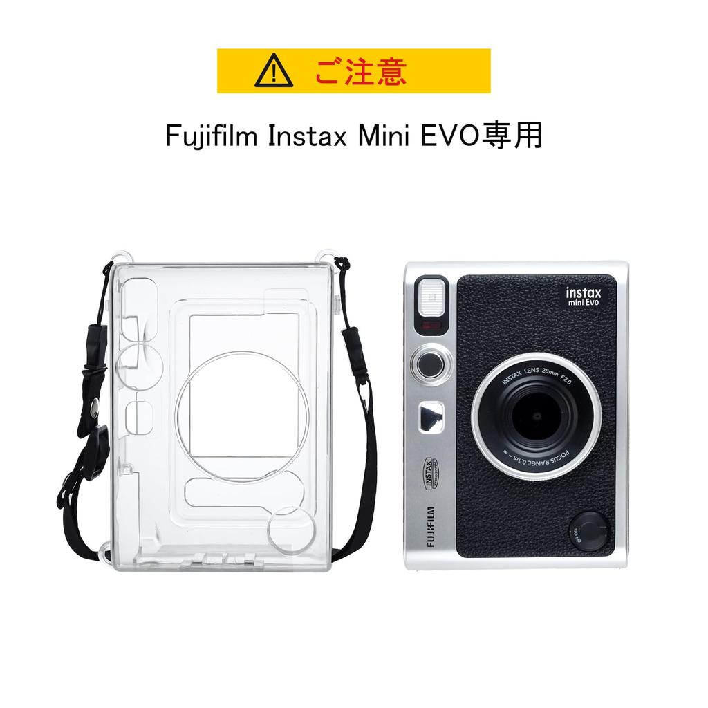 Rieibi instax mini evo Vollschutz ein praktisches Set Sie können alles kaufen bei evo Klare Hülle Objektivdeckel Gehärtetes Glas Displayschutzlinse Entworfen