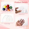 18pcs Clear Acrylic Round Storage Boxes Flip-Top Lids 8cm Jewelry Organizer Containers Wedding Favors Party Treats Beads Crafts