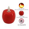 Creative LED Simulated Rocking Electronic Candle Lights, Christmas Apple Crafts, Stage Props, Party Decorations