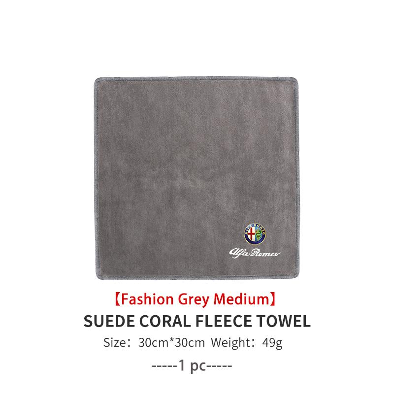 Car Wiping Drying Cloth Towel Absorbent Microfiber Towel For Alfa Romeo 159 Giulietta Giulia 147 Mito 156 159 166 GT Stelvio