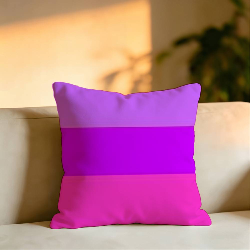 LGBT Rainbow Flag Pillow Case Square DoubleSided Sofa Cushion Cover Bedroom Bedside Pillow