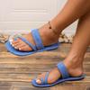 Women Slippers 2024 New Summer Braided Strap Slippers Soft Sole Suede Flat Shoes Fashion Comfortable Beach Sandals Slides Women