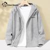 Women's Loose Fit Korean Style Hooded Cardigan Sweatshirt