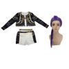 Anime Demon Rumi Zoey Mira Singer Costumes for Girls Hunters Stage Performance Outfits Halloween Kpop Cosplay Uniform Wig Set