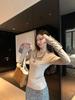 Design-Forward Slim-Fit Open-Neck Long-Sleeved Base Shirt - Spring New Arrival