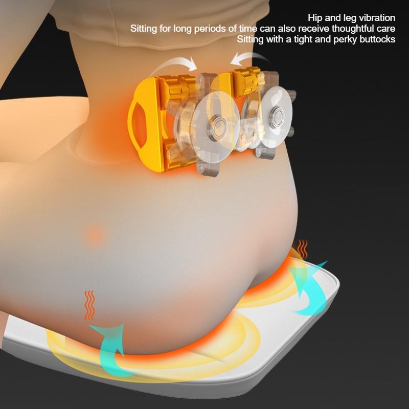 Home neck, shoulder, back, and buttocks massage hot compress cushion, intelligent timed multifunctional electric pillow cushion