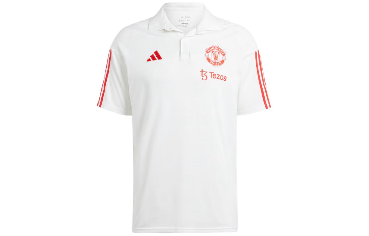 Adidas Manchester United Tiro 23 Polo Shirt Polo Shirt Men s White IA7240 L