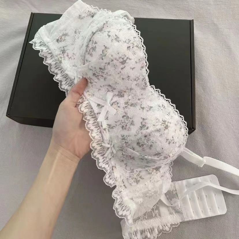 Mädchen Blumen-BHs Sling Rückenfrei Gepolstert Kabellos Unterwäsche Für Damen-BHs Sexy Innere Dessous Damen Büstenhalter Tanktops Mode Damen-BHs Ehefrau Geschenke