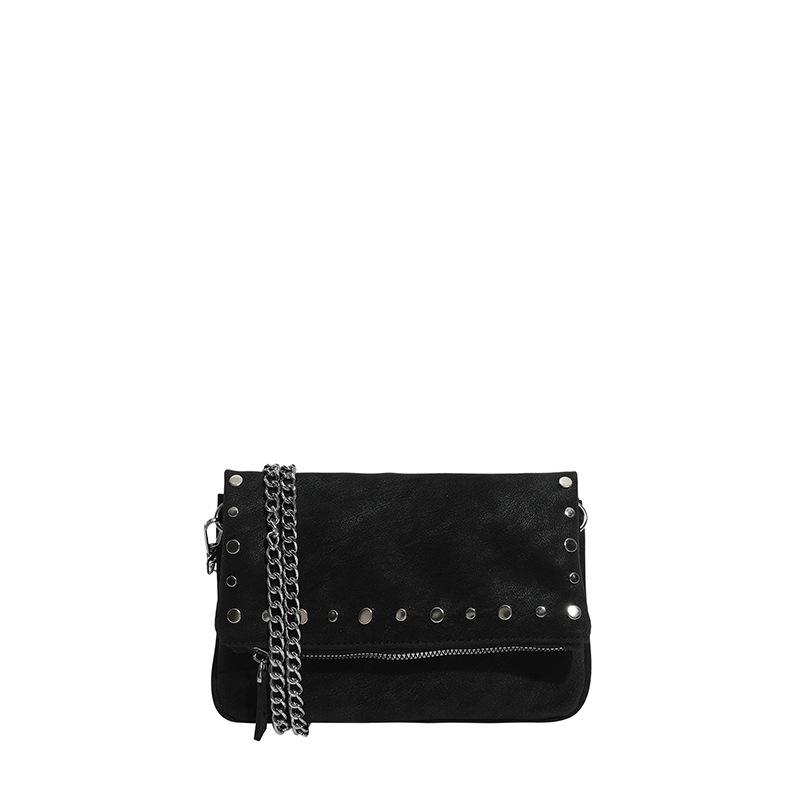 

2026 New Model Saddle Bag With Rivets, Fashiable Women s Handbag, Versatile Bag, Small чёрный