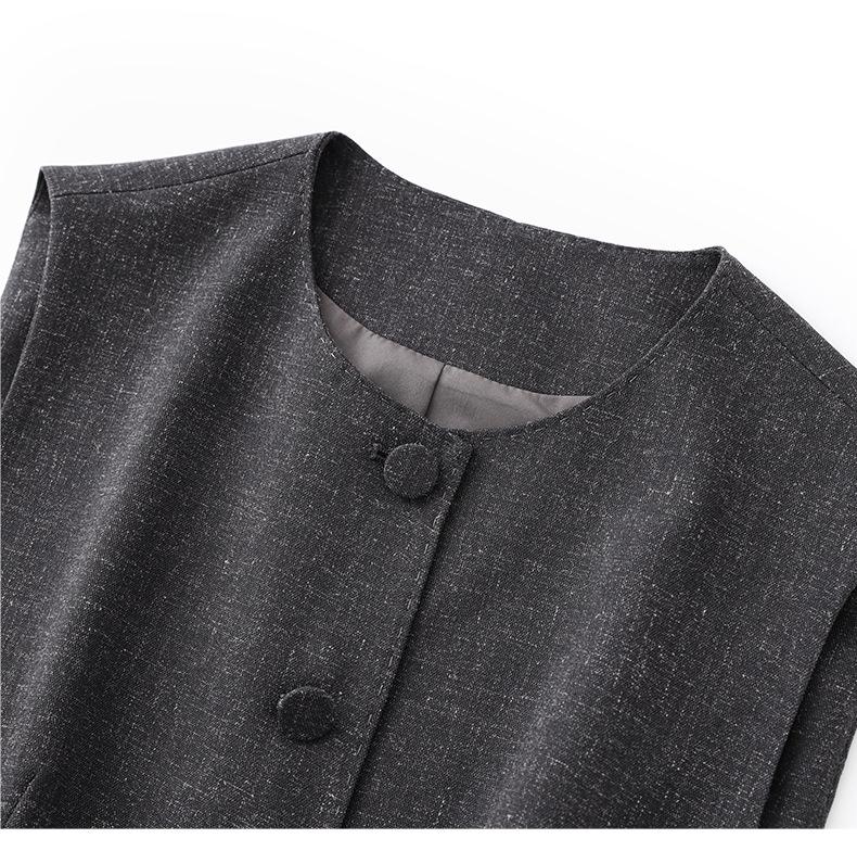 South Oil Fashion Linen Lace-Up Waistcoat & Wide-Leg Pants Set