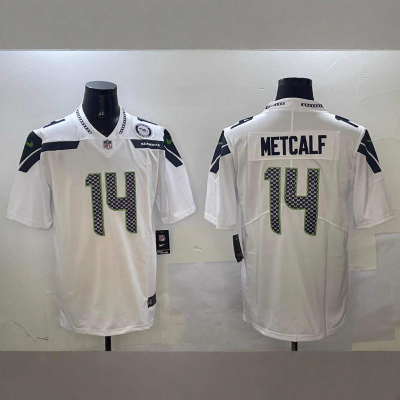 Mens Seattle Seahawks NFL Football Jersey Hoodie - Kupp 14 Darnold 2 Howell 10 Loose Fit Embroidered 2025