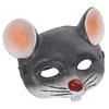1Pcs Light Grey Mouse Mask Creative 3D Carnival Party Mask Halloween Face Cover for Adults Party Face Cover