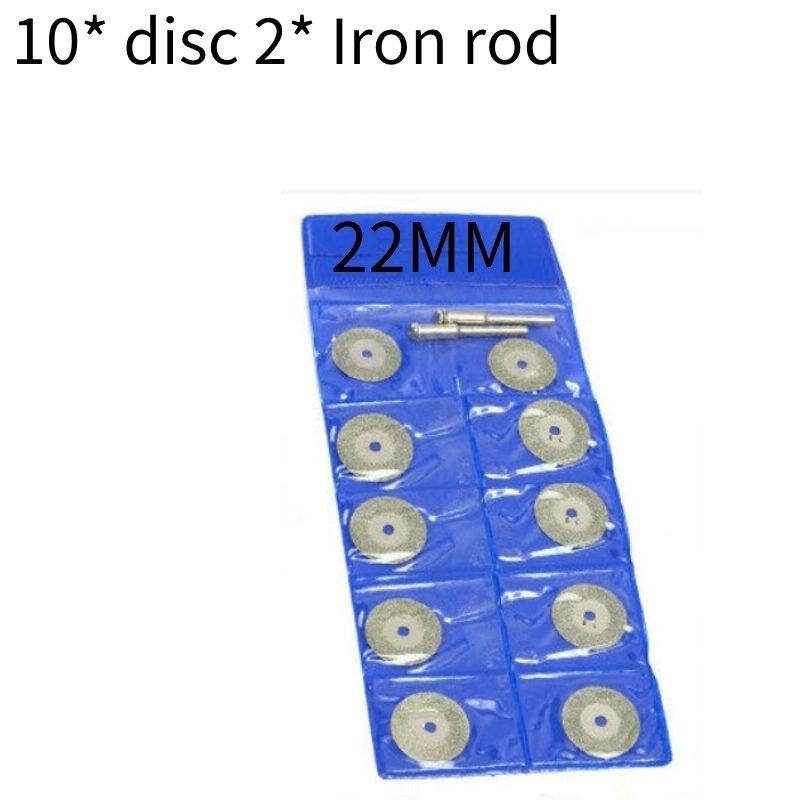 Hardened Diamond Grinding Discs 18mm 10pcs+2 Rods 18g 120 Hardness