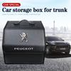 Borsa Portaoggetti per Bagagliaio Auto Scatola da Campeggio in Pelle Pieghevole Per 206 307 308 207 3008 208 407 508 2008 5008 301 406 408 607