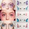 Yousheng 5 Sheets Glitter Butterfly Eye Stickers, Temporary Face Tattoos for Kids, Cartoon Decals for Festival Makeup, Party