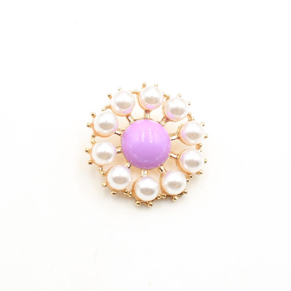 High end 2-piece 35mm pearl alloy DIY sweater with foot buttons, jacket, coat, clothing sewing accessories