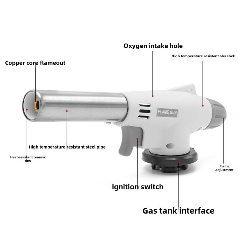 920 Card Type Flamethrower Outdoor Barbecue Kitchen Baking Igniter Flame Gun Ceramic Core Spray Gun Small Welding Gun
