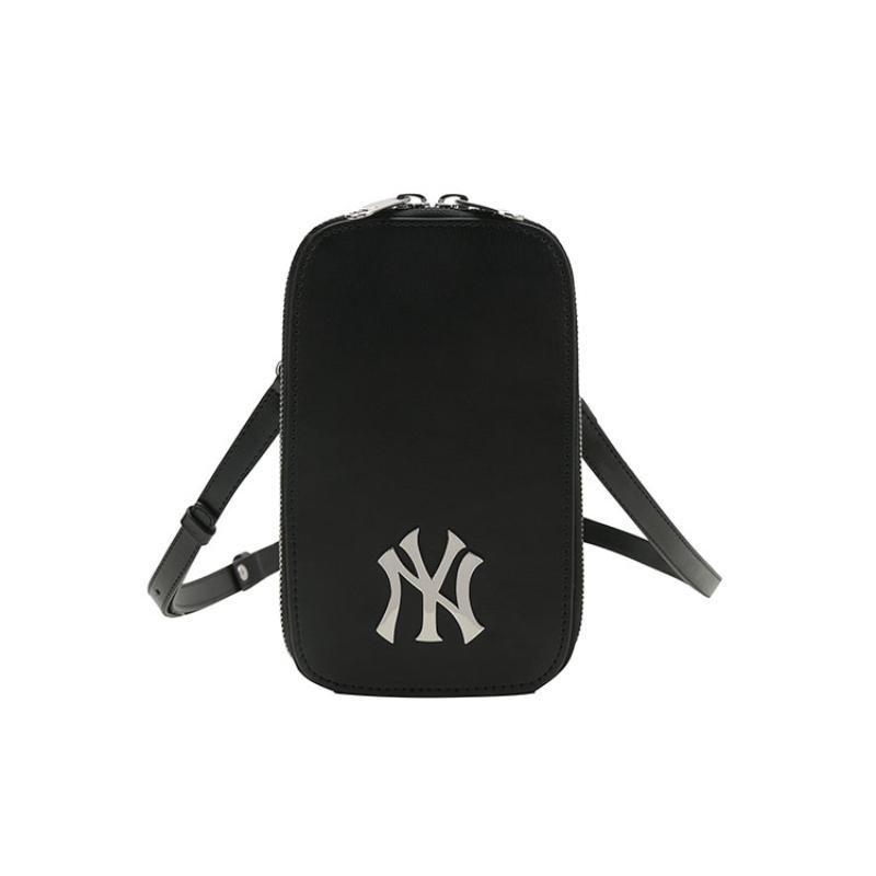 

MLB Leather Cell Phone Pouch, Crossbody Bag, Shoulder Bag Unisex Black Casual 32BGDN111-50L чорний