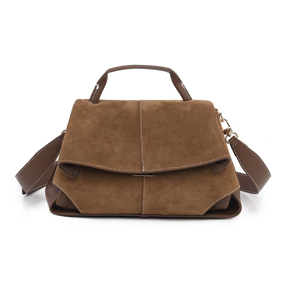 Damen Handtasche Herbst und Winter Neu Mattes Leder Tasche, Weibliches Nischen Design Gefühl, Schultertasche, Große Kapazität Pendler Tasche