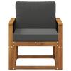Outdoor 2 Seater Sofa Solid Acacia Wood Natural