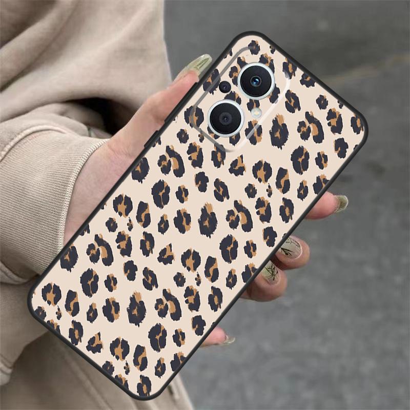 

Чехол с леопардовым принтом для OPPO Reno 8T 13F 14F 12F 11F 10 12 13 14 Pro 7 8 Lite OPPO Find X8 X6 X9 Pro OPPO Reno11 Pro