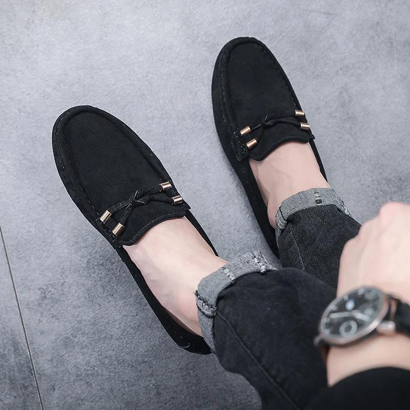 Autumn 2024 New Men's Original Casual Shoes High Quality Fashion Lazy Loafers Outdoor Comfort Flat Bottom Driving Designer Shoes