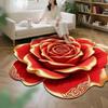 Non-Slip Floor Mat 3D Realistic Floral Pattern Bath Mat Super Absorbent Rug Quick-Drying Easy Maintenance Door Mat