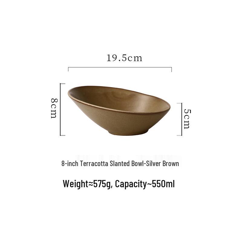DeO Sternenlicht Keramik Schräge Salatschüssel