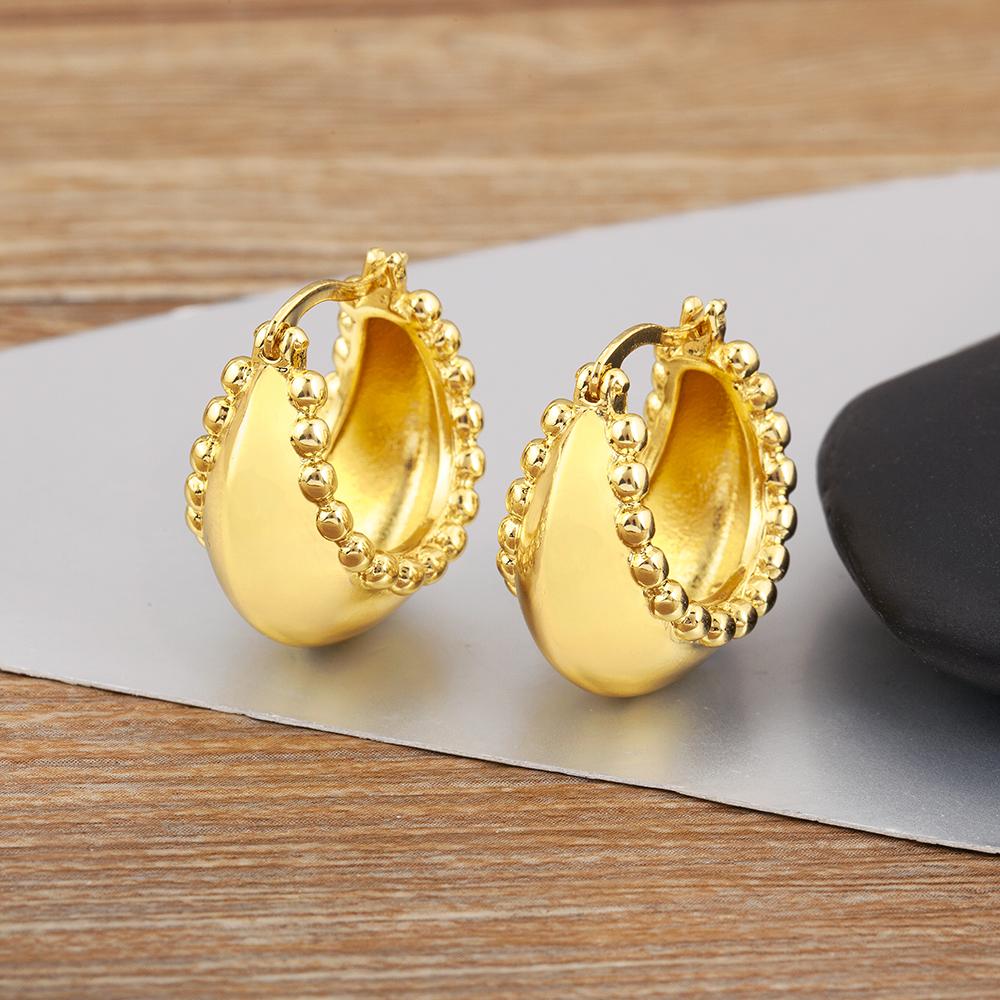 Nidin Classic New Design Irregular Geometric Charm Stud Earrings For Women Fashion Female Ear Jewelry Accessories Daily Gifts золотой