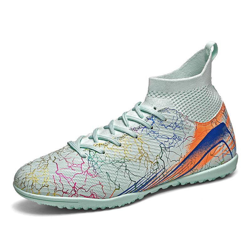 Professionelle Fußballschuhe High Top Fußballstiefel Herren Fußballschuhe Sportliche Sneaker für Teenager Fußballtraining