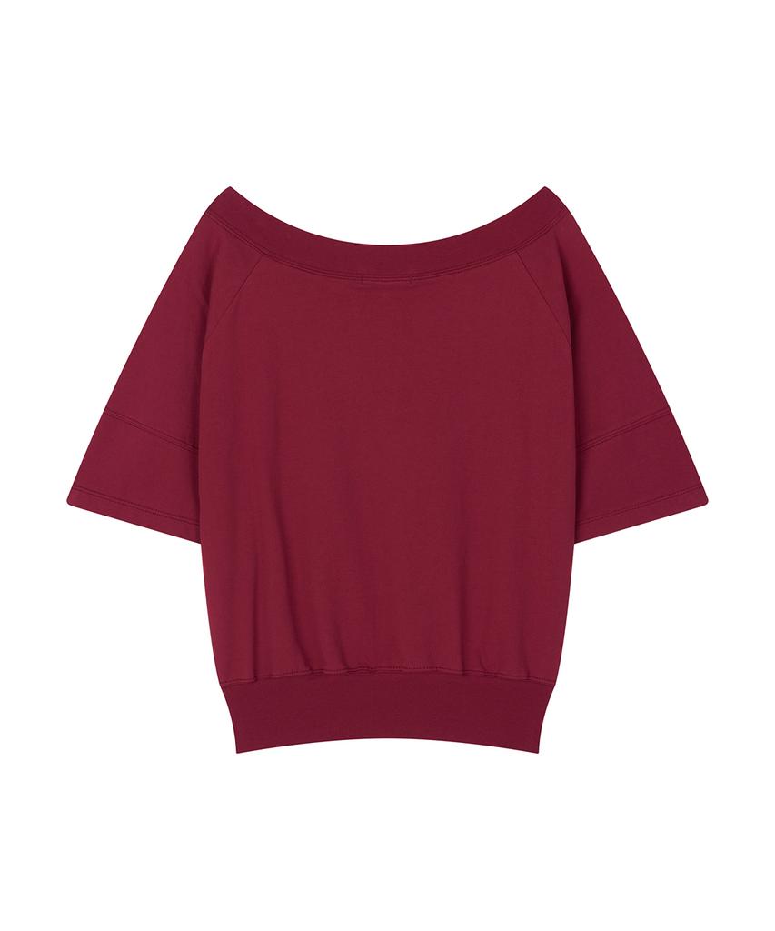 Saendeulig Multi-Neck Tee_Wine
