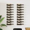 vidaXL Wall-mounted Wine Racks for 18 Bottles 2 Pcs. Black Iron