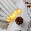 Flameless Flickering Taper Led Candles with 10-Key Remote & Lamp Holder 3D Wick Window Candles for Christmas Wedding Home Decor