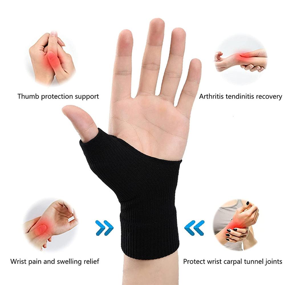 Thumb Wrist Support Brace with Gel Pad – Breathable Compression Sleeve for Arthritis, Tendonitis & Pain Relief (1 Pair)