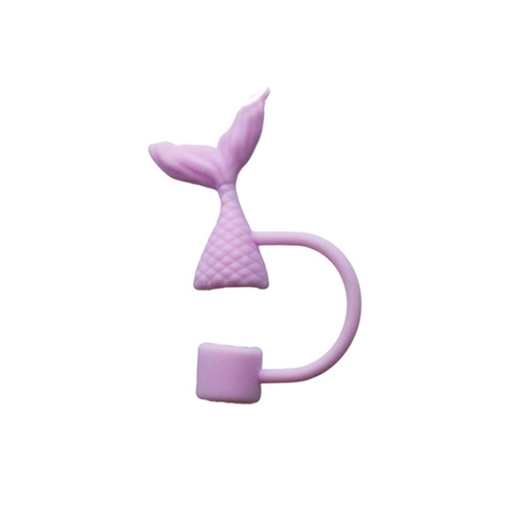 

Красота рыбий хвост силиконовая соломенная крышка чехлы для соломенных кончиков для чашки Стэнли/стакана для декора вечеринки 3