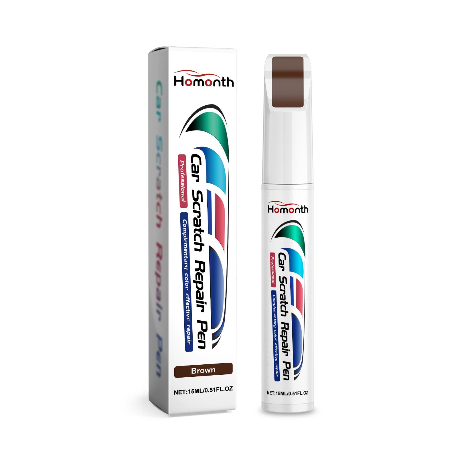 Homonth car scratch repair pen 15ml/vial Professional Magic Car Scratch Repair Paint Pen Care Tools коричневый