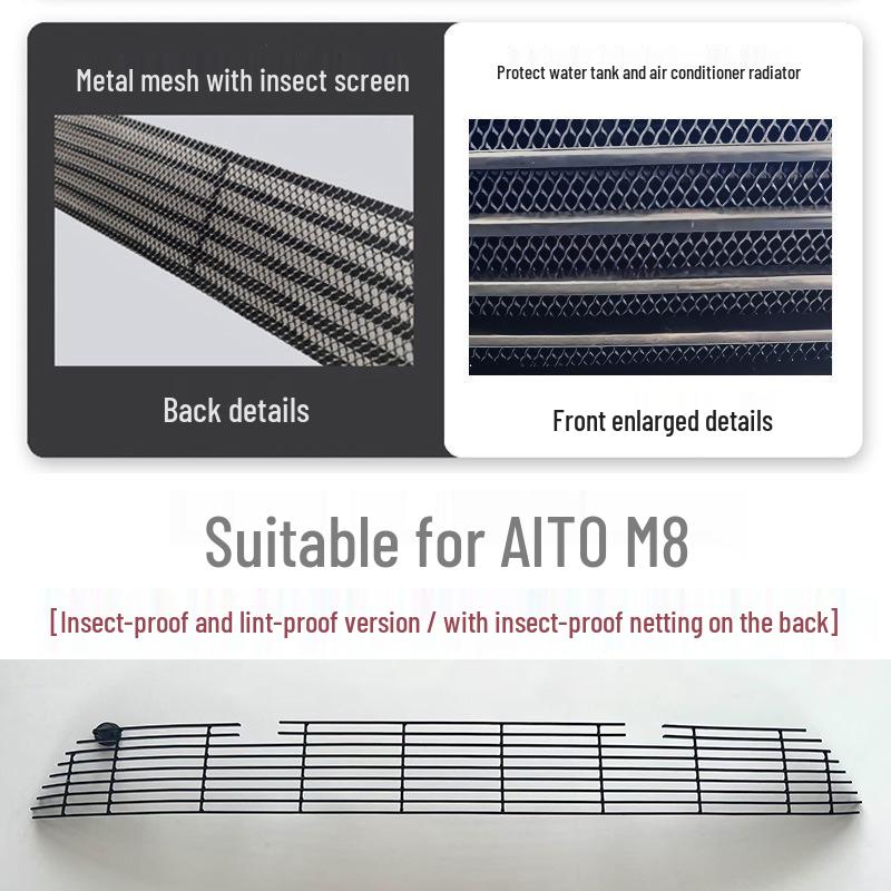 AITO M8 2025 Front Grille Insect Net - Exterior Car Decor Accessory