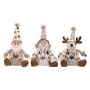 Festival Sitting Doll Plush Christmas Ornament European Charm Soft Knit Sitting Christmas Figure Home Decoration