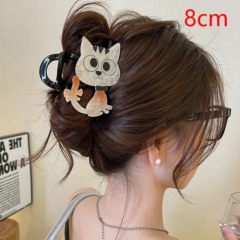 

Cute Cartoon Cat Hair Claw For Women Girls Sweet Versatile Hair Clips Exquisite Shark Clip Kawaii Hair Accessories Gifts