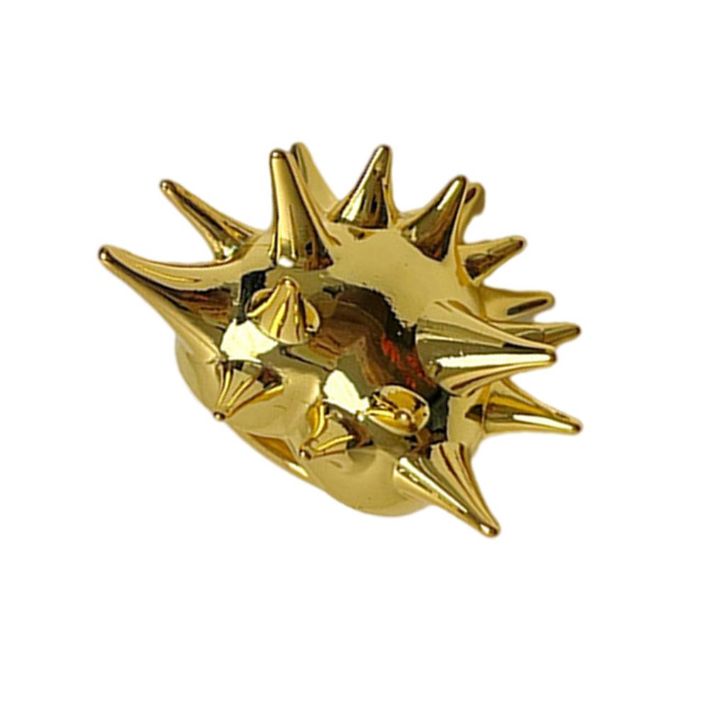 Unique Sea Urchin Spikes Ring Gold/Silver Alloy Ring Finger Jewelry Daily Wear Fashion Accessories for Women Girls