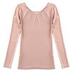 Ultra-Thin Transparent Mesh Skin-Tone Dance Base Layer, Flesh-Colored Long Sleeve Performance Wear