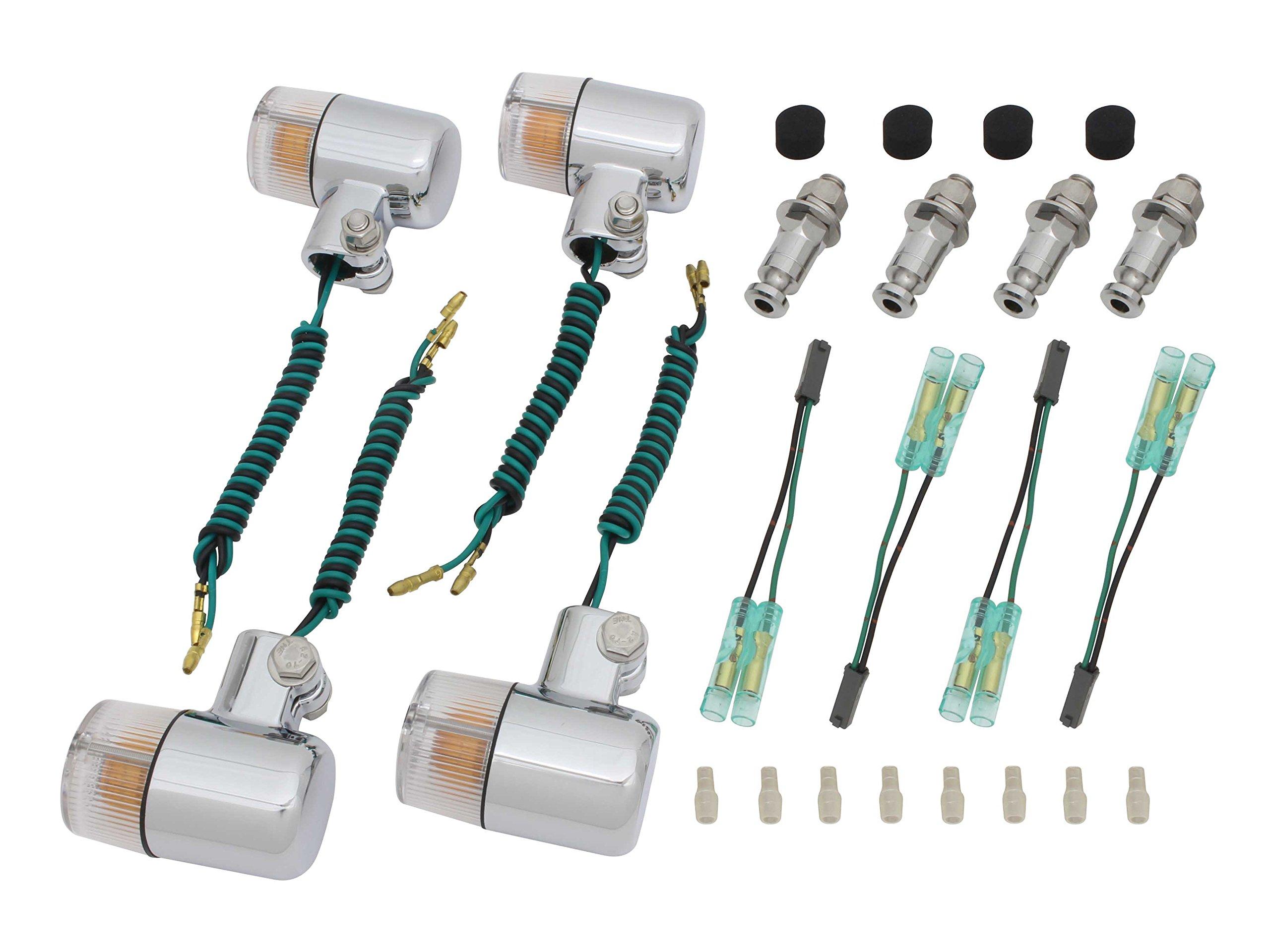 

POSH FAITH Motorcycle Accessories Turn Set for GSX400 Impulse to with Chrome Body and Clear Part Number 71-Type Signals, Model-Specific (up 1998) чистый